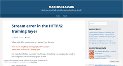 Desktop Screenshot of marcusclasson.com